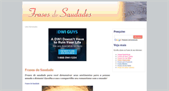 Desktop Screenshot of frasesdesaudades.com.br
