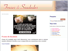 Tablet Screenshot of frasesdesaudades.com.br